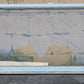 Pair of 52"x54" Antique Vintage Old Reclaimed Salvaged SOLID Wood Wooden Double Hung Sash 8 Divided Windows Wavy Glass Lites Panes