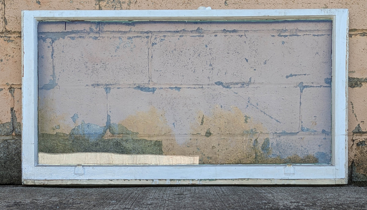 Pair of 52"x54" Antique Vintage Old Reclaimed Salvaged SOLID Wood Wooden Double Hung Sash 8 Divided Windows Wavy Glass Lites Panes