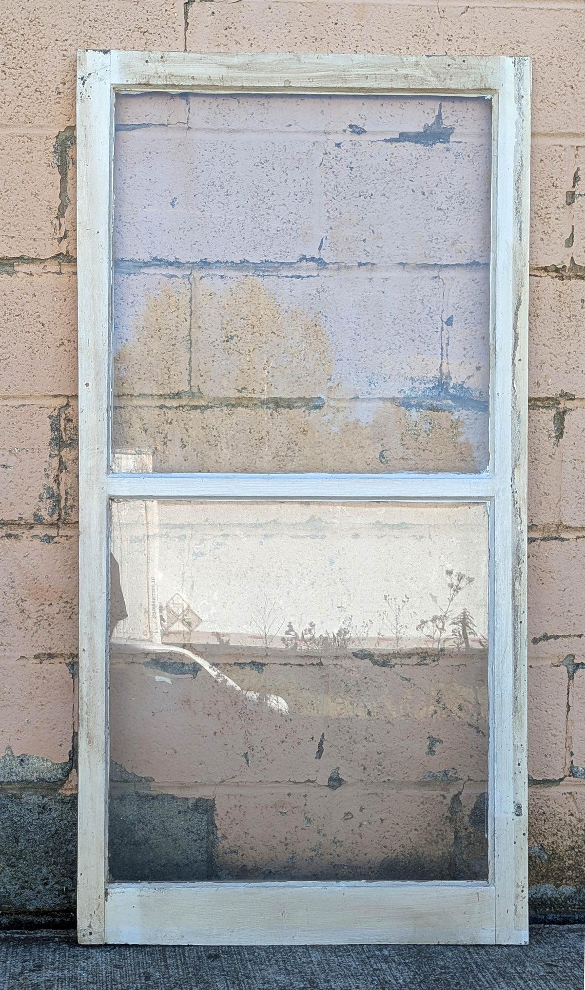 2 available 28"x54" Vintage Antique Old Reclaimed Salvaged SOLID Wood Wooden Frame Sash Windows 2 Divided Glass Lites Panes
