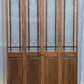47"x78" Pair of Vintage Antique Old Mid Century Solid Wood Wooden Interior Closet Pantry Doors Bi-Fold Bifold Stained Etched Frosted Stained Glass