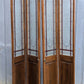 47"x78" Pair of Vintage Antique Old Mid Century Solid Wood Wooden Interior Closet Pantry Doors Bi-Fold Bifold Stained Etched Frosted Stained Glass