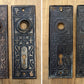 Antique Vintage Old Reclaimed Salvaged Eastlake Victorian Bronze Steel Interior Door Lockset Knob Plate Lock
