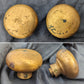Vintage Antique Old Salvaged Reclaimed "Sargent Exterior Entry Commercial grade Door Set Bronze Brass Knob Plate Lock Lockset 2 Keys