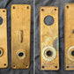 Vintage Antique Old Salvaged Reclaimed "Sargent Exterior Entry Commercial grade Door Set Bronze Brass Knob Plate Lock Lockset 2 Keys