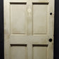 36"x79"x1.75" Vintage Antique Old Reclaimed Salvaged SOLID Wood Wooden Entry Door 4 Panels 2 Window Wavy Glass