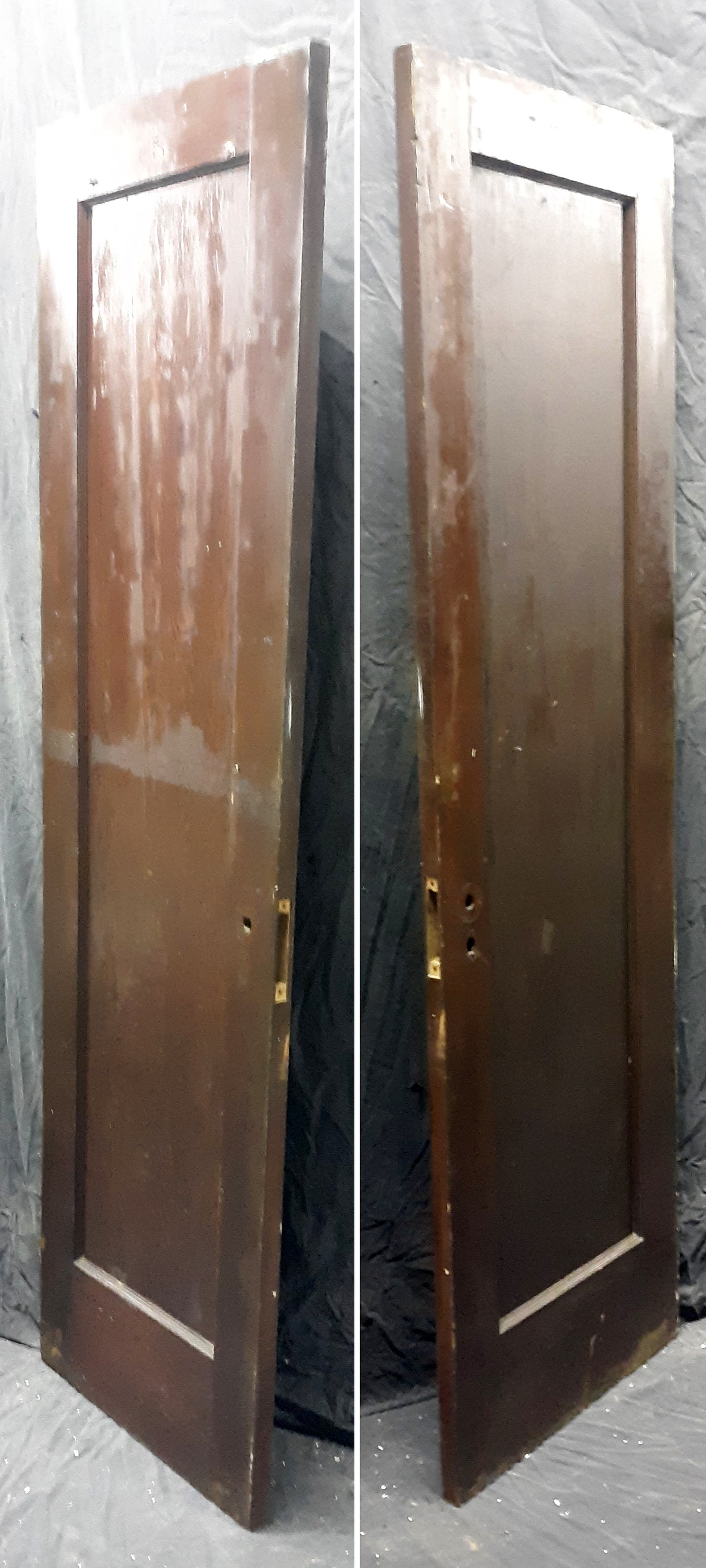 24"x77.5" Antique Vintage Old Reclaimed Salvaged SOLID Wooden Interior Pantry Door Single Panel