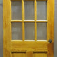 32"x79" Antique Vintage Old Reclaimed Salvaged SOLID Wood Wooden Exterior Entry Door Window Wavy Glass