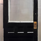 2 available 32"x79.5" Antique Vintage Old Reclaimed Victorian Salvaged SOLID Wood Wooden Entry Door 6 Raised Panels Wavy Glass