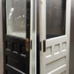 2 available 32"x79.5" Antique Vintage Old Reclaimed Victorian Salvaged SOLID Wood Wooden Entry Door 6 Raised Panels Wavy Glass