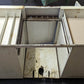 54"W Vintage Antique Old Porcelain Steel Single Basin Double Washboard Farm Farmhouse Sink Metal Cabinet