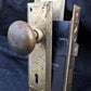 2 available Vintage Antique Old Salvaged Reclaimed Craftsman Style Copper Brass Steel Exterior Entry Door Set Knob Plate Lock Lockset Key