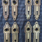 5 available Antique Vintage Old Salvaged Reclaimed Art Deco Door Set Glass Knob Brass Plate Lock Lockset