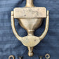 7.5" Antique Vintage Old Reclaimed Salvaged Colonial Style SOLID Cast Bronze Brass Door Door Knocker Rapper Plate Patina
