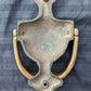 7.5" Antique Vintage Old Reclaimed Salvaged Colonial Style SOLID Cast Bronze Brass Door Door Knocker Rapper Plate Patina