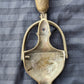 6" Vintage Antique Old Reclaimed Salvaged Colonial Style SOLID Cast Brass Door Door Knocker Rapper Plate w/ Bell Chime