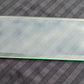 Single 3.5"x12" Antique Vintage Old Clear Beveled Glass Swinging Door Push Finger Plate
