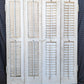 2 available Pair 28"x36" Antique Vintage Old SOLID Wood Wooden Bifold Window Shutter Plantation Style Adjustable Louver