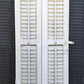 2 available Pair 28"x36" Antique Vintage Old SOLID Wood Wooden Bifold Window Shutter Plantation Style Adjustable Louver