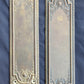 Pair of 3"x10" Antique Vintage Old Salvaged Reclaimed Victorian Neo Classical SOLID Brass Swinging Door Push Plates