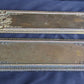 Pair of 3"x10" Antique Vintage Old Salvaged Reclaimed Victorian Neo Classical SOLID Brass Swinging Door Push Plates