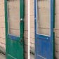 2 available 36"x82"x1.75" Antique Vintage Old Reclaimed Salvaged Wood Wooden Entry Exterior Door Half Length Window Tempered Glass Pane Lite Panel Hardware