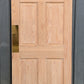 32"x79" Vintage Old Reclaimed Salvaged Swinging Interior SOLID Wood Wooden Door 6 Panels Colonial Style Double Action Hinges Push Plates