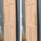 32"x79" Vintage Old Reclaimed Salvaged Swinging Interior SOLID Wood Wooden Door 6 Panels Colonial Style Double Action Hinges Push Plates