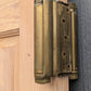 32"x79" Vintage Old Reclaimed Salvaged Swinging Interior SOLID Wood Wooden Door 6 Panels Colonial Style Double Action Hinges Push Plates