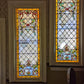 Pair of 28"x82" Antique Vintage Old Salvaged Reclaimed 1889 Victorian Stained Textured Slag Glass Windows Doors Side Lites Gems Jewels
