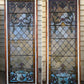 Pair of 28"x82" Antique Vintage Old Salvaged Reclaimed 1889 Victorian Stained Textured Slag Glass Windows Doors Side Lites Gems Jewels