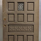 36"x78.5"x1.75" Vintage Antique Old Reclaimed Salvaged SOLID Wood Wooden Door 15 Panels 1 Window Glass