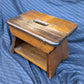 Small Vintage Antique Old Homemade Handmade Solid Pine Wood Wooden Table Foot Step Stool Plant Stand Side Accent Chair Seat Garden Bench