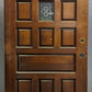 36"x78.5"x1.75" Vintage Antique Old Reclaimed Salvaged SOLID Wood Wooden Door 15 Panels 1 Window Glass