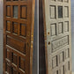 36"x78.5"x1.75" Vintage Antique Old Reclaimed Salvaged SOLID Wood Wooden Door 15 Panels 1 Window Glass