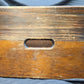 Small Vintage Antique Old Homemade Handmade Solid Pine Wood Wooden Table Foot Step Stool Plant Stand Side Accent Chair Seat Garden Bench