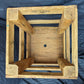 Vintage Antique Old "Great Bear Spring Co." Solid Pine Wood Wooden Crate Box Bin Table Foot Step Stool Plant Stand Side Accent Chair Seat Garden Bench
