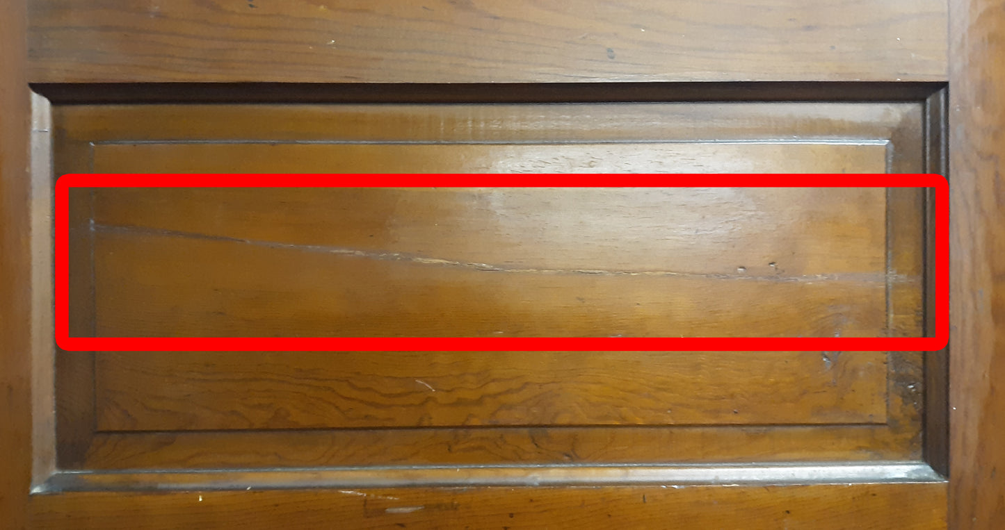 32"x80" Antique Vintage Old Reclaimed Salvaged Interior SOLID Wood Wooden Door 5 Panels