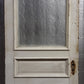 32"x78" Antique Vintage Old Reclaimed Salvaged SOLID Wood Wooden Door Panel Window Textured Glass