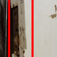 32"x78" Antique Vintage Old Reclaimed Salvaged SOLID Wood Wooden Door Panel Window Textured Glass