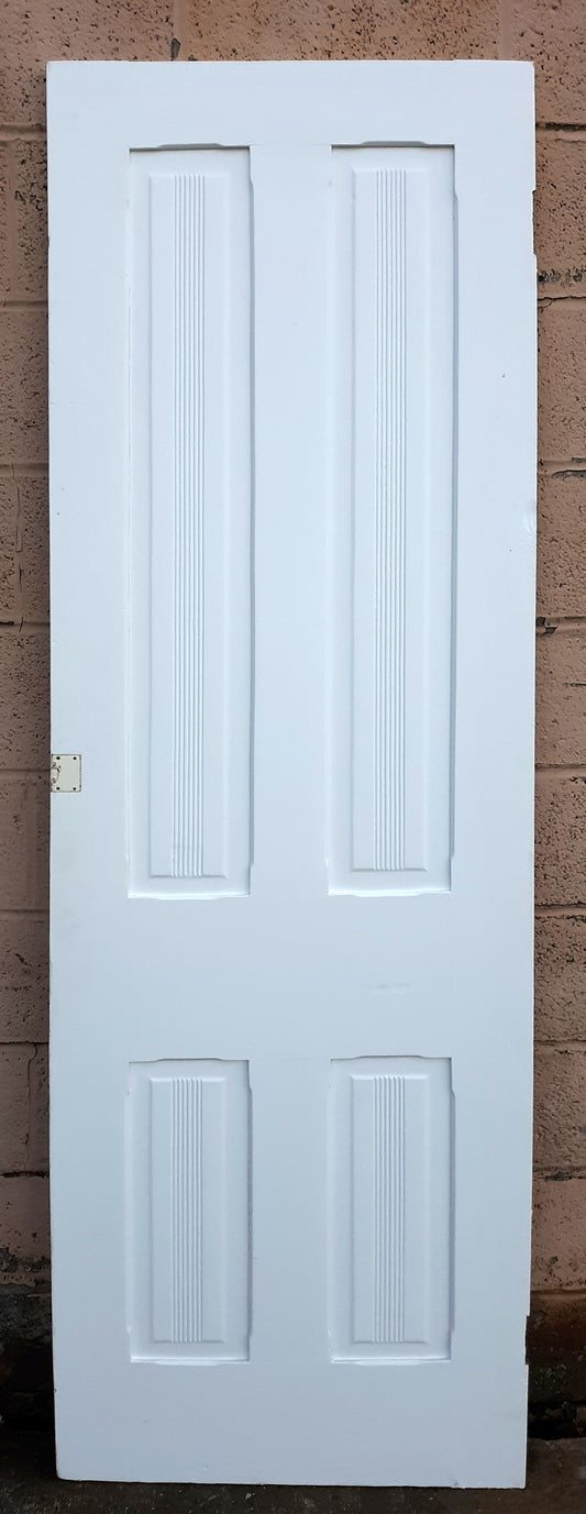 24x78x1" Antique Vintage Old Reclaimed Salvaged Victorian SOLID Wood Wooden Closet Interior Door Panels