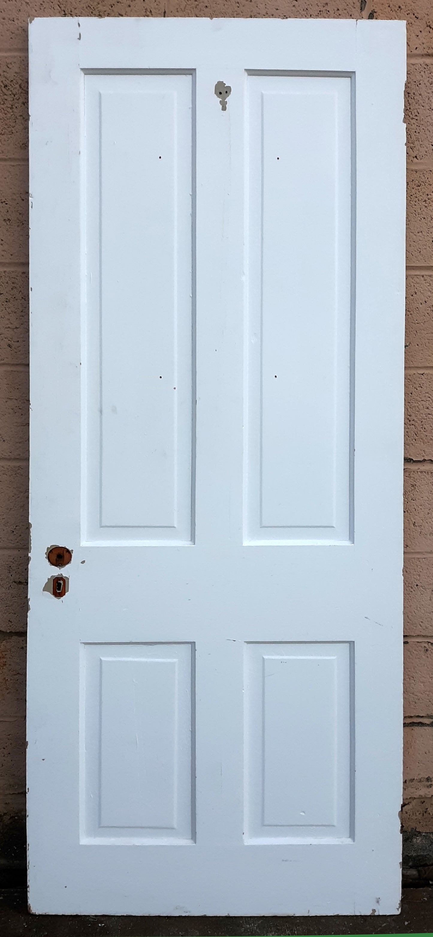 2 available 30"x77.5" Antique Vintage Old Reclaimed Salvaged Victorian Interior Wood Wooden Doors 4 Panels
