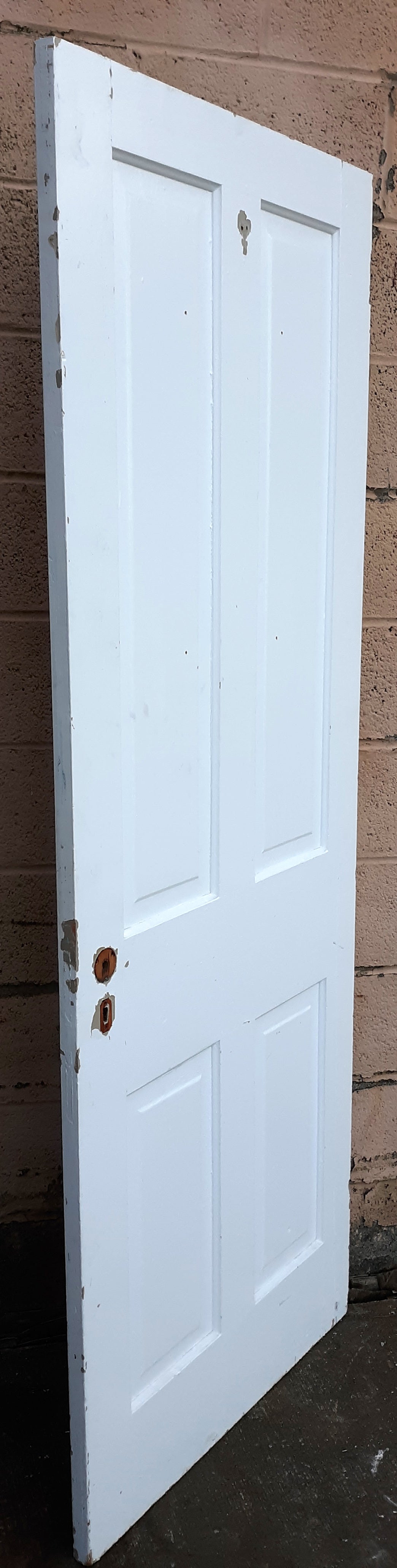 2 available 30"x77.5" Antique Vintage Old Reclaimed Salvaged Victorian Interior Wood Wooden Doors 4 Panels