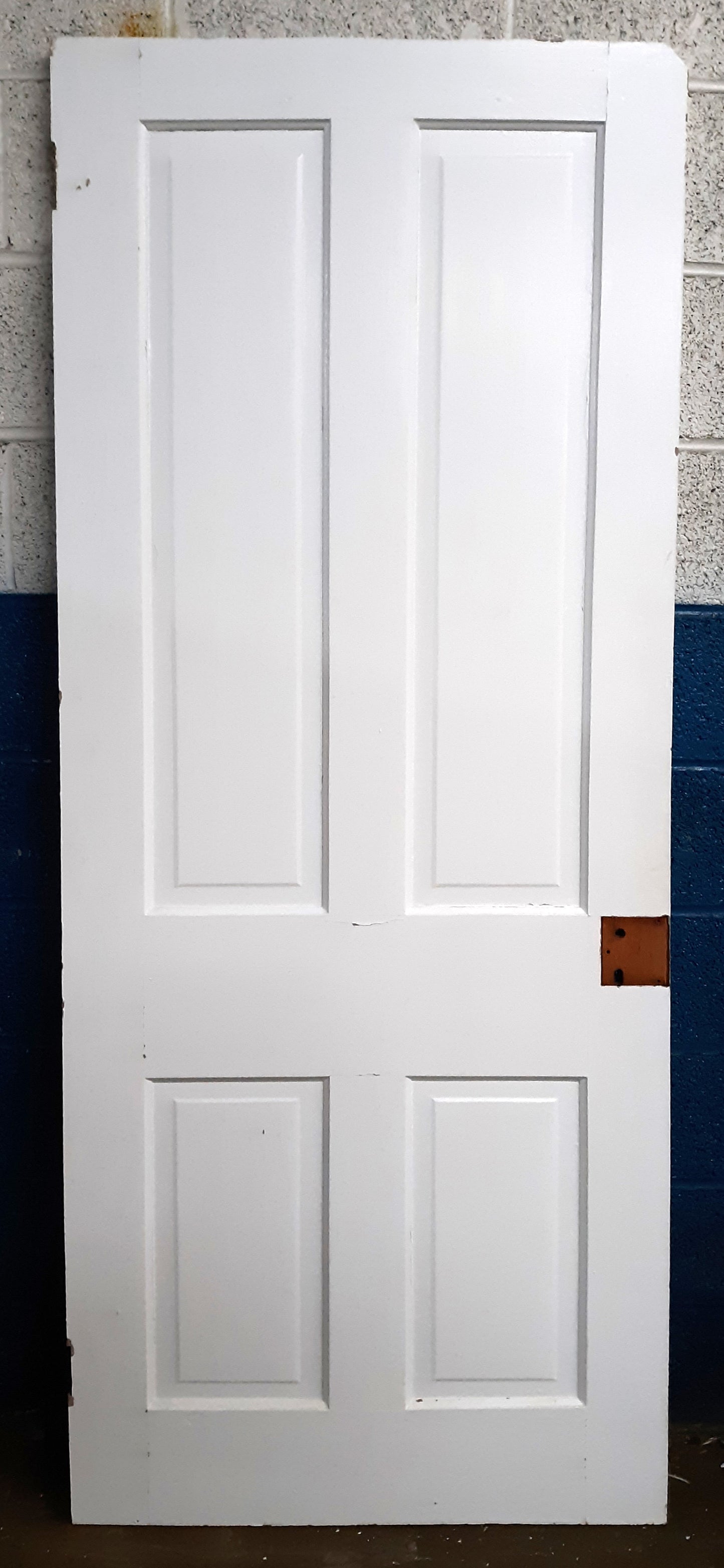 2 available 30"x77.5" Antique Vintage Old Reclaimed Salvaged Victorian Interior Wood Wooden Doors 4 Panels