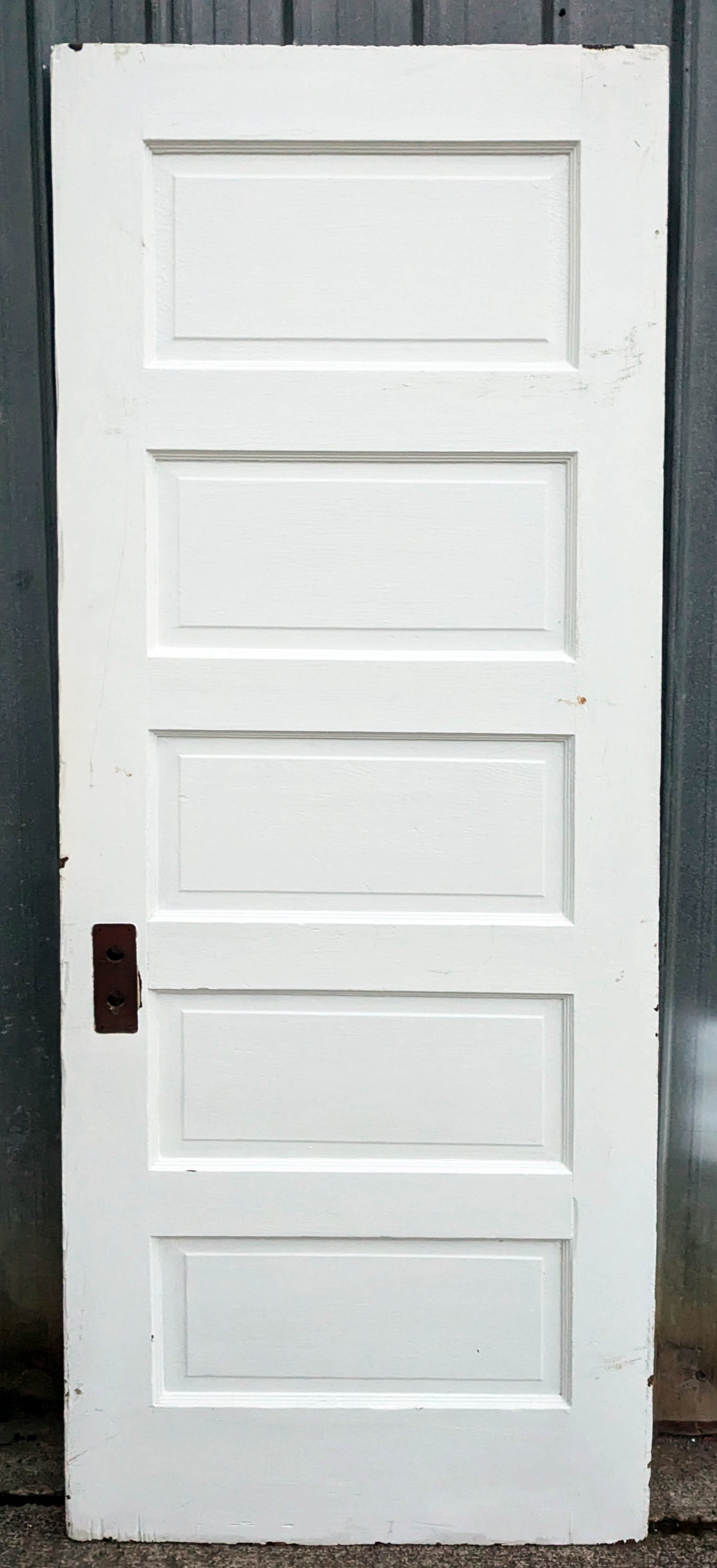 2 available 28"x77" Antique Vintage Old Reclaimed Salvaged Interior Wood Wooden Door 5 Panels