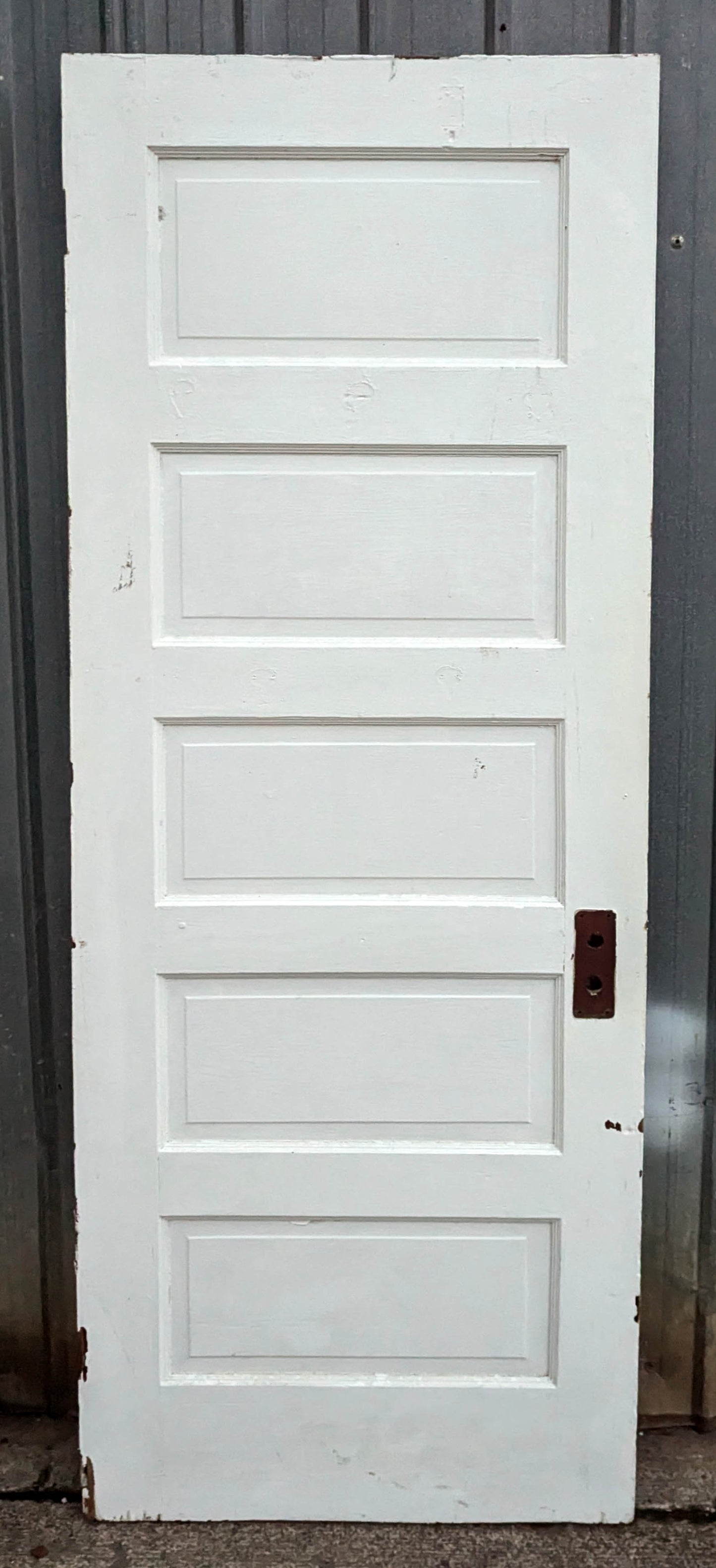 2 available 28"x77" Antique Vintage Old Reclaimed Salvaged Interior Wood Wooden Door 5 Panels