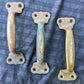 3 available 6" Vintage Antique Old Solid Heavy Cast Bronze Red Brass Closet Pantry Cabinet Door Dresser Desk Drawer Handle Pull