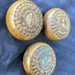 Lot of 3 Antique Vintage Old "City of Chicago Board of Education" SOLID Brass Doorknobs Door Knobs Handles (Copy)