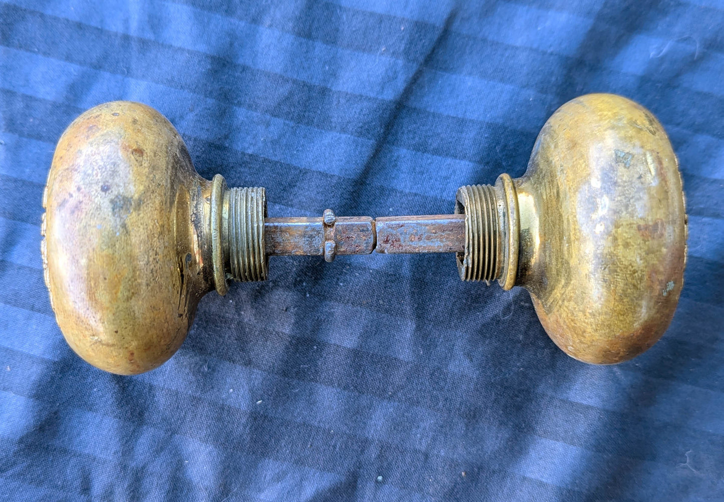 Lot of 3 Antique Vintage Old "City of Chicago Board of Education" SOLID Brass Doorknobs Door Knobs Handles (Copy)