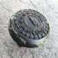 Single Antique Vintage Old "City of Chicago Board of Education" SOLID Brass Doorknob Door Knob Handle