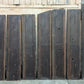 Lot of 9 Antique Vintage Old 8FT 20"W SOLID Riftsawn Oak Wall Panel Church Pew Back Boards Planks Closet Doors Wainscoting